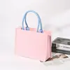 Bolsa Tote Tridimensional, Bolso de Lona Personalizado, Bolsa de Lona con Impresión de Logo, Bolsa de Regalo Blanca de Gran Capacidad para Llevar en la Mano