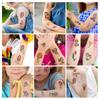 Pegatinas de Tatuaje de Dibujos Animados Creativos Transfronterizas, Pegatinas de Tatuaje de Dibujos Animados para Niños, Pegatinas Frescas para Cejas, Pegatinas para Dedos, Pegatinas de Letras