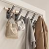 Cabide Gancho de Parede Gancho de Parede Porta Quarto Guarda-Roupa Closet Gancho Forte com Adesivo Branco Leite