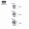 Pendientes de Aleación de Titanio F136 con Tornillos Cónicos Dentados Internos para Oreja, Studs para Cejas, Studs para Lengua, Studs para Labios, Joyería para Piercings Cabezal de Repuesto de Titanio G23