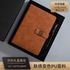 Libreta con hebilla A5, papelería, suministros de oficina, bloc de notas de cuero sintético, libro de cuentas manual, impresión de logotipos y personalización.