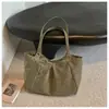 Bolso de ante de moda para debajo del brazo para mujer, nuevo estilo 2026, gran capacidad, bolso de hombro retro, acabado mate, bolso tote para el trabajo