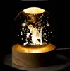 Ornamento Bola de Cristal do Sistema Solar Brilhante para Mesa, Luminária Noturna, Ornamentos de Bola de Vidro do Céu Estrelado, Presente de Aniversário, Formatura Feminina