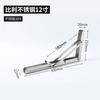 Soporte Triangular de Acero Inoxidable 304 Espesado Montado en la Pared Relación de Carga Soporte Plegable Estante para Tablas de Capas Estante de Almacenamiento Montado en la Pared