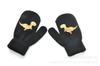 Guantes gruesos de punto cálidos de invierno para niños de 1 a 3 años con forro polar, diseño de dinosaurio de dibujos animados lindo, guantes de bolsa