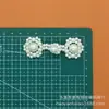 Hebilla de Perla y Cristal para Cheongsam Hebilla China Retro Hecha a Mano con Cuentas Hebilla Decorativa para Traje Tang Hanfu Accesorios para Ropa