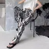 Pantalones Anchos Estilo Retro Estampados para Mujer, Verano 2026 Delgados Florales de Pierna Recta a Cuadros Rayados Elegantes Casuales Venta al por Mayor