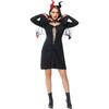 M-XL Cuernos Cos Demonia Maligna Disfraz de Performance para Mascarada Disfraz de Role-Playing Demonio Disfraz de Halloween