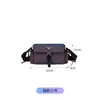 Bolsa Mensageiro Paraquedas com Logo Triangular Retrô Nylon Impermeável Bolsa de Ombro com Alças Múltiplas Bolsa Transversal Versátil Direto do Fabricante
