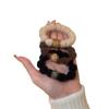 Estilo de Color Maillard Otoño e Invierno Nuevo Anillo para el Cabello de Felpa Alta Elasticidad Chic Pedrería Lujo Ligero Anillo para el Cabello Cabeza Pedrería
