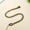 Cuerda de Hilo de Algodón Retorcido a Mano de Cuatro Hilos Collar con Nudo Vajra, Cordón Trenzado Grueso para Collar, Cordón con Colgante Thangka de Estilo Étnico del Tíbet