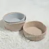 Cesta de Armazenamento de Corda de Algodão Cesta Organizadora de Lanches para Mesa Redonda Cesta de Armazenamento para Cosméticos Diversos Armazenamento de Cesta de Frutas Trançada