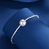 Pulsera de Plata S925 Perla de Plata Rota Diseño de Nicho Elegante Lujo Ligero Accesorios de Moda para Mujer Envíate a Ti Misma Enviar a Novias