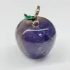 Pendente de Fruta da Paz de Cristal de Jade Natural Direto da Fábrica Colar DIY Pingente de Maçã Pequena Simulado Fresco Moda