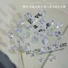 Decorações Brilhantes de Zircônia Transparente para Nail Art, Zircônia Branca Cristal de Gelo, Base Transparente, Açúcar de Gelo Ovo de Pombo, Em Forma de Coração, Em Forma de Marquise Strass para Unhas