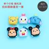Adesivos de geladeira panda fofo boneca adesivos magnéticos personalizados criativos 3D animação de desenho animado periférico magnetita magnética