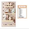 Painel de Pegboard Personalizado Suporte de Parede Ganchos Prateleiras Placa Criativa para Pendurar na Parede Prateleira de Armazenamento de Madeira