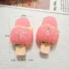 Espetinhos de Frutas Simuladas Sorvete Cremoso Picolé Acessórios de Resina Cola Cremosa Acessórios de Cabelo DIY Copo de Água Fivela de Sapato Decoração Pingente Atacado