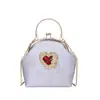 Bolsa de Mão Noturna Estilo Barroco para Mulheres, Bolsa de Corrente de Concha Nicho Transfronteiriça, Bolsa de Ombro Transversal Estilo Chinês Retro Cheongsam
