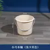 Juego de Cubo de Agua Portátil Multifuncional Personalizado con Gráficos y Texto Adicionales, Cambia de Color, Cubo de Agua de Gran Capacidad Profundizado y Cucharón Juego de Tres Piezas