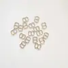 Aleación de Zinc 5mm Accesorios para Joyería DIY Anillo Cerrado Redondo de Metal Plateado Brillante Hebilla para Bebé Hebilla de Ajuste para Correa de Mochila