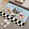 Alfombrillas Antideslizantes Personalizadas para Inodoro, Alfombras Resistentes a las Manchas, Felpudos para Baño, Felpudos Absorbentes de Diatomeas para Puerta de Baño