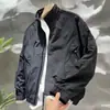 2026 Moda Nueva Tendencia Simple Ropa de Trabajo Cuello Alto Chaqueta Marca de Moda Holgada Versátil Bolsillo con Cremallera Abrigo Casual