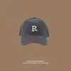 Boné de Baseball Americano Hip-Hop para Mulheres com Circunferência da Cabeça Grande, Atacado Transfronteiriço, Outono e Inverno, Boné com Aba Bordado em Letras, Mostrando o Rosto, Aba Pequena e Larga