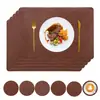 Tapete de Mesa Quadrado Amazon Couro Rachado Dupla Face Impermeável Resistente ao Desgaste Isolante Restaurante Personalizado Atacado