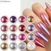 FULL BEAUTY novo transfronteiriço 16 cores de pó de glitter de grande capacidade para nail art, criando um efeito de espelho mágico nas unhas