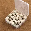 Caja de Chinchetas Cuadradas de Madera para Jardín de Infancia, Chinchetas Cuadradas para Tableros de Fieltro, Pines Decorativos
