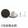Ventas Directas de Fábrica de Hebillas Giratorias Ropa de Mezclilla Botones Metálicos Redondos de Cobre, Botones de Remache de 17mm y 20mm