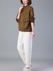 Traje casual de estilo extranjero para madre de mediana edad, rejuvenecedor, para mujer, nuevo de primavera y otoño 2024, versión coreana de suéter holgado, conjunto de dos piezas, moda