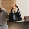 Bolso Canasta de Verduras de Mano a la Moda, Bolso Cruzado de Hombro Único, Bolso Cubo con Textura de Cuero, Bolso de Viaje de Nuevo Estilo para Mujer