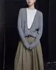 Suéter de Dos Piezas para Mujer, Estilo Japonés, Suave y Esponjoso, Tejido de Lana Vintage de Alta Gama, Estilo Casual Versátil Relajado