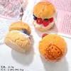 Gato 3D Fresa Fruta Sándwich Hamburguesa DIY Pegamento de Crema Bolsa Ciega Juego de Imitación Colgante Pasador Accesorios de Resina