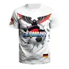 Nova camiseta casual masculina plus size 2023 estilo esportivo moda 3D Impressão Digital personalizada gola redonda manga curta solta