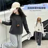 Camiseta Térmica Base para Niña con Cuello Alto Medio, Nueva Prenda Interior Infantil Otoño e Invierno 2025, Camiseta de Manga Larga para Niñas