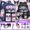 Popular Transfronterizo Kuromi Mochila de Primaria Niñas Grados 1-3-6 Niñas Gran Capacidad Mochila Infantil