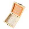 Venda Direta de Fábrica Donghai Cascalho de Ametista Rosa Amarelo Branco Natural Conjunto de Utensílios de Desmagnetização em Madeira Maciça Ornatos Atacado