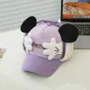 Boné de Beisebol Kuromi Infantil Estilo Coreano Desenho Animado Fofo Chapéu Quente Outono e Inverno Novo Veludo de Cordeiro Proteção de Orelha Boné de Pato