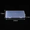 Caja de Plástico Rectangular Caja Transparente de PP Empaque Cuadrado Clamshell Caja Plana de Almacenamiento Grande Transfronterizo 1.7cm