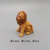 Animales de simulación león macho y hembra adornos realistas para micro paisajismo decoraciones de jardinería DIY accesorios para pecera acuario