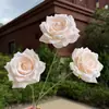 3 Arreglos de Rosas de Diamante para Montaje de Escena de Boda, Guía de Escenario, Pared de Flores de Piso, Flores Falsas de Techo, Flores de Seda, Flores Artificiales al por Mayor