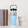 Copo para Carro Portátil Personalizado 20oz 30oz de Aço Inoxidável 304 com Isolamento a Vácuo e Canudo, Copo de Cerveja para Uso no Carro