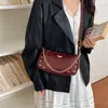 Bolso de hombro liso de moda minimalista transfronterizo, bolso de axila popular versátil de nicho para el día a día, bolso de mano texturizado