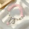 Nuevo Pulsera Wrap Dedo Hielo Transparente Cristal con Cuentas Suave Versión Estudiante Pulsera Jugable Alto Valor Regalo Pareja Novia Joyería de Mano