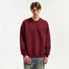 Atacado do fabricante de moletons de cor sólida para adolescentes, blusas de gola redonda com mangas compridas e corte solto para primavera e outono, moletons masculinos modernos multicoloridos