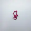 Llavero con Cierre de Langosta de Luna Colorido, Forma Especial, Hebilla de Resorte, Hebilla para Perro, Colgante Hecho a Mano DIY, Accesorios de Joyería, Versión Coreana
