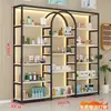 Armário expositor de cosméticos de prateleira, expositor, armário de produtos para salão de beleza e unhas de luxo leve, armário expositor, prateleira de armazenamento, multifuncional
